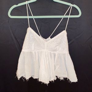 Aerie flowy ruffle tank top